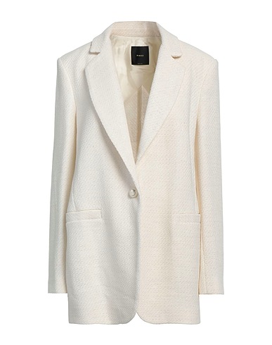 PINKO Blazer Cream 56% Cotton, 33% Polyester, 8% Viscose, 3% Polyamide