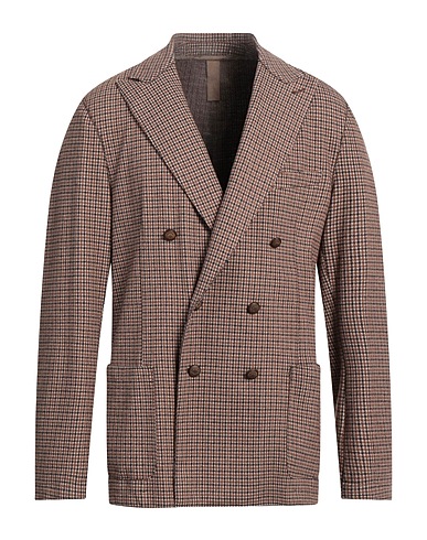 ELEVENTY Blazer Brown 52% Polyester, 27% Viscose, 18% Polyamide, 3% Elastane, PBT - Polybutylene terephthalate
