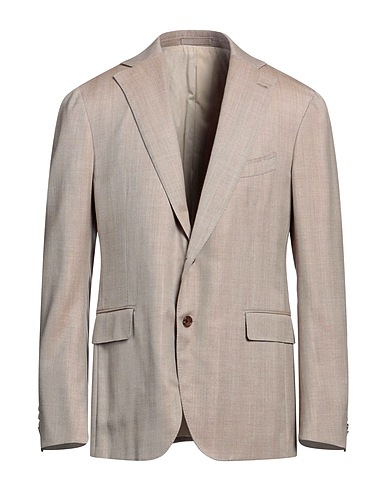 LARDINI Blazer Beige 66% Wool, 27% Silk, 7% Linen