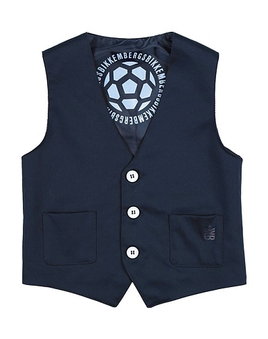 BIKKEMBERGS Panciotto Blu notte 97% Cotone, 3% Elastan