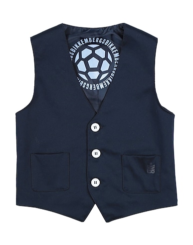 BIKKEMBERGS Waistcoat 97% Cotton, 3% Elastane