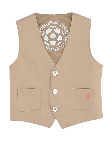 BIKKEMBERGS Waistcoat 97% Cotton, 3% Elastane