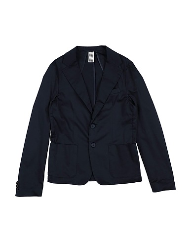 BIKKEMBERGS Blazer Navy blue 97% Cotton, 3% Elastane