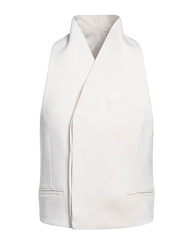 FERRAGAMO Anzugweste Off white 94% Viskose, 6% Elastan, Baumwolle
