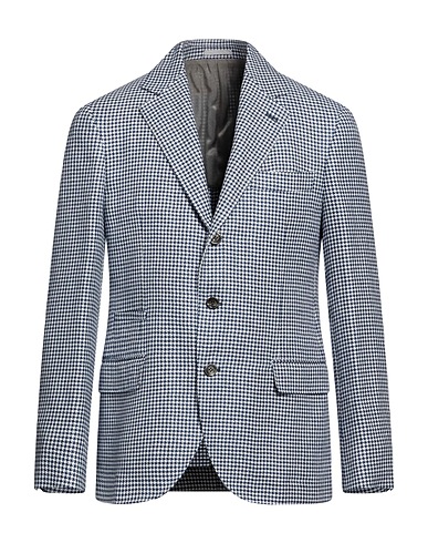 BRUNELLO CUCINELLI Blazer Blue 74% Linen, 24% Wool, 2% Silk