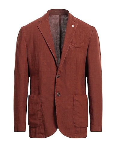 L.B.M. 1911 Blazer Chocolate brown 100% Linen