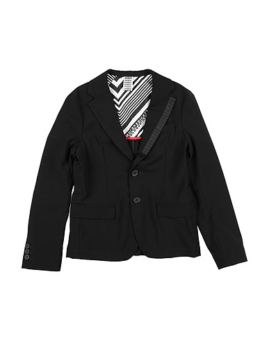 BIKKEMBERGS Blazer Black 69% Polyester, 25% Viscose, 6% Elastane