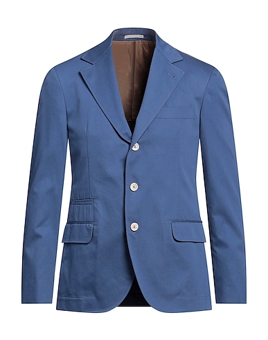 BRUNELLO CUCINELLI Blazer Slate blue 100% Cotton