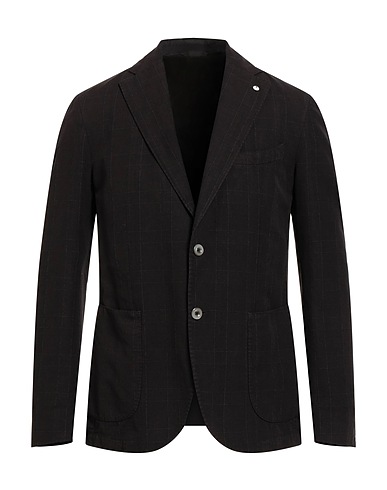 L.B.M. 1911 Blazer CIOCCOLATO 74% Cotton, 25% Linen, 1% Polyamide