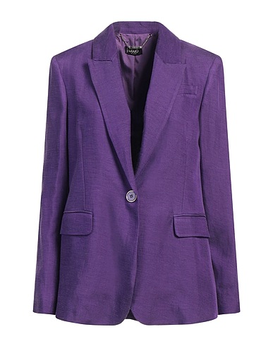 LIU •JO Blazer Purple 74% Viscose, 26% Linen