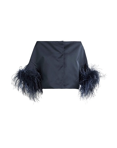 P.A.R.O.S.H. Jacket Midnight blue 100% Polyester, Turkey feathers, Ostrich feathers