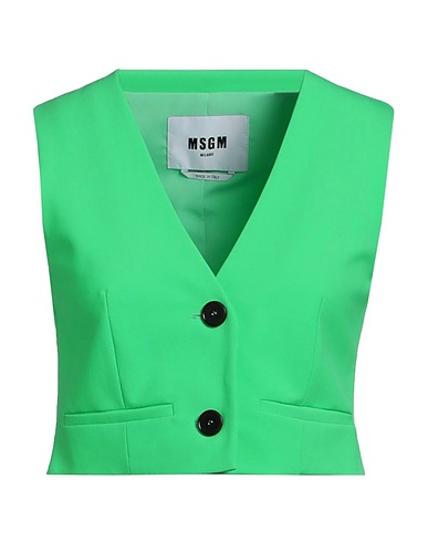 MSGM 베스트 그린 96% 버진 울, 4% 엘라스테인