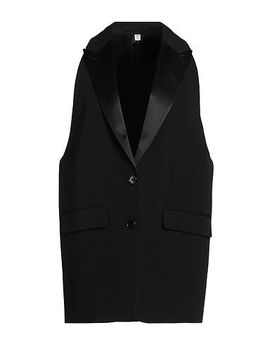 BURBERRY Blazer Black 100% Wool, Viscose, Silk
