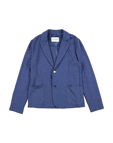TRUSSARDI JUNIOR Blazer Navy blue 45% Polyester, 29% Nylon, 20% Viscose, 6% Elastane