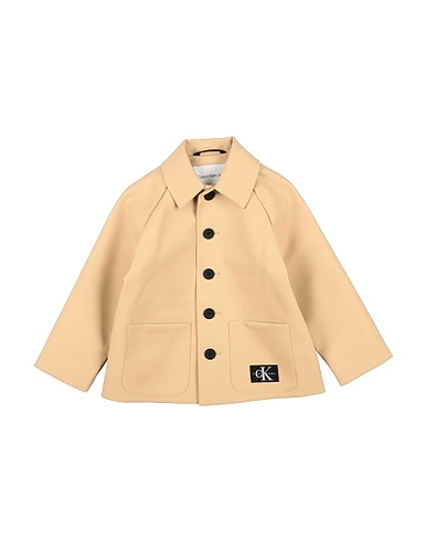 CALVIN KLEIN JEANS Coat Beige 100% Polyester