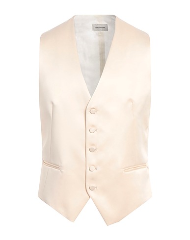 TAGLIATORE Suit vest Cream 100% Polyester