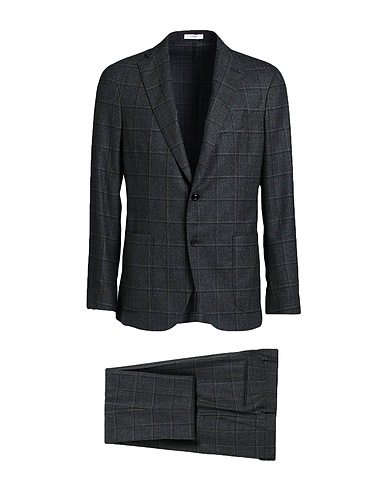 BOGLIOLI Suits Charcoal 100% Virgin Wool