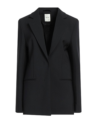 BITE STUDIOS Blazer Black 94% Organic wool, 4% Elastane, 2% Polyamide