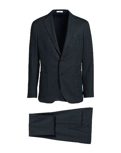 BOGLIOLI Suits Dark green 99% Virgin Wool, 1% Elastane