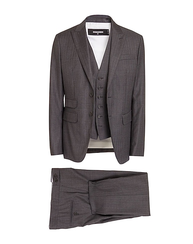 DSQUARED2 Suits Charcoal 100% Virgin Wool