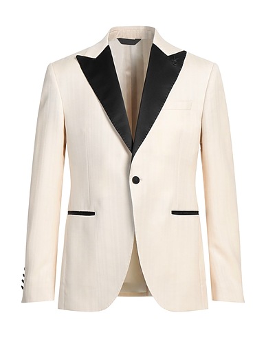 PAOLONI Blazer Avorio 100% Lana Vergine