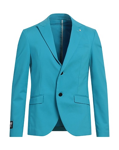BERNA Blazer Sky blue 71% Cotton, 26% Polyamide, 3% Elastane