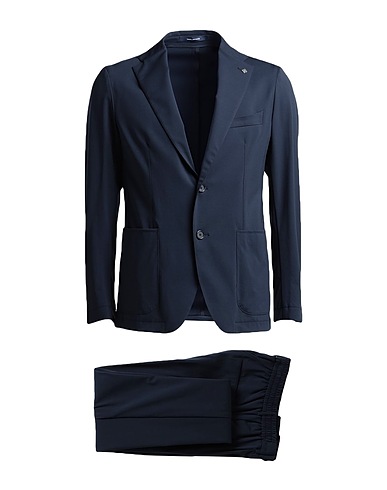 TAGLIATORE スーツ ネイビー ナイロン 62% / ポリウレタン 38%