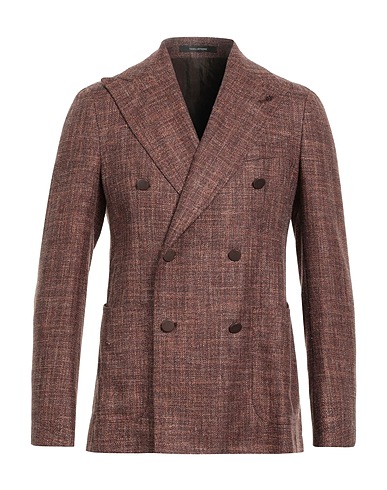 TAGLIATORE Blazer Brown 64% Virgin Wool, 22% Silk, 14% Linen