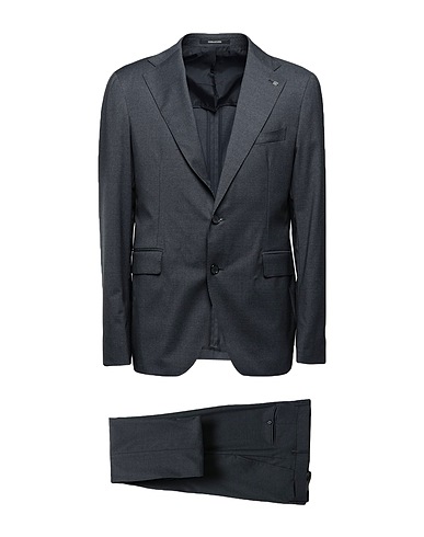 TAGLIATORE Suits Charcoal 99% Virgin Wool, 1% Elastane