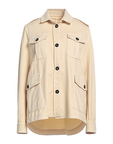 CIRCOLO 1901 Hemden und Blusen einfarbig Beige 97% Baumwolle, 3% Elastan