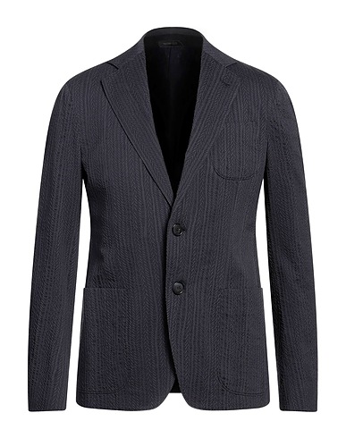 GIORGIO ARMANI Blazer Navy blue 56% Cotton, 44% Viscose