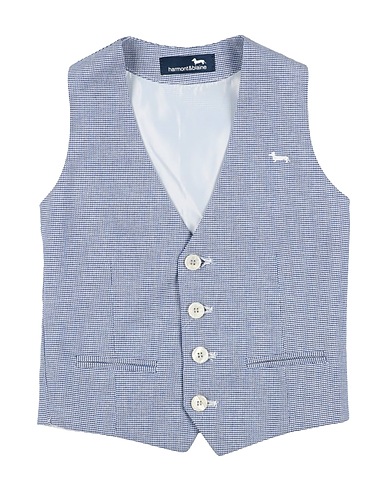 HARMONT & BLAINE Waistcoat Navy blue 70% Cotton, 30% Polyester