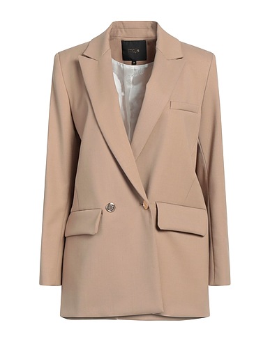 MAJE Blazer Camel 55% Polyester, 43% Virgin Wool, 2% Elastane