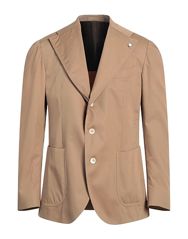 LUIGI BIANCHI Mantova Blazer Sand 100% Cotton