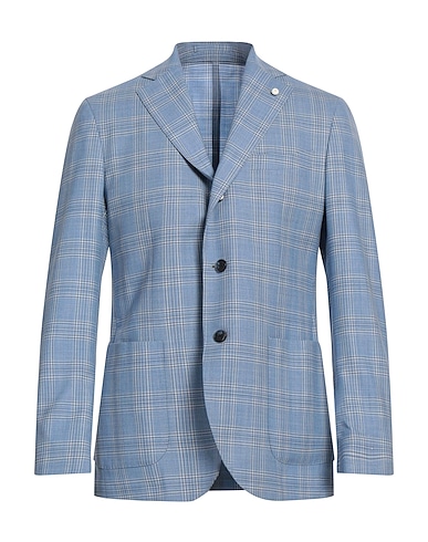 LUIGI BIANCHI Mantova Blazer BLU CHIARO 100% Wool