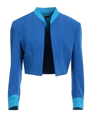 HANITA Jacket Bright blue 89% Polyester, 11% Elastane