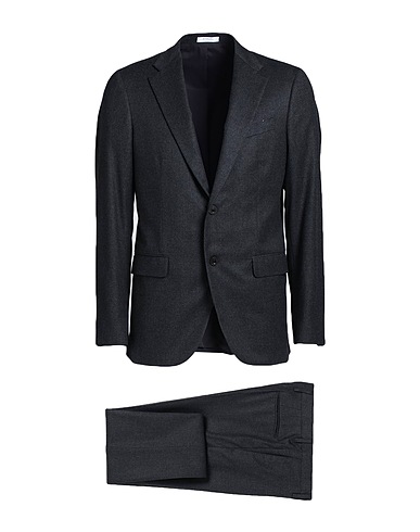 BOGLIOLI Suits Charcoal 93% Virgin Wool, 7% Silk
