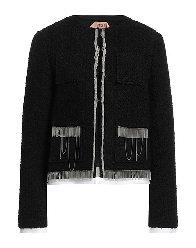 N°21 Jacket 47% Acrylic, 38% Wool, 12% Polyester, 3% Cotton, Brass