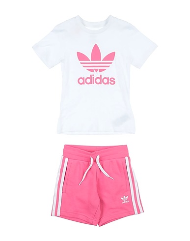 ADIDAS ORIGINALS Kinderkleidung-Set SHORT TEE SET Weiß 100% Baumwolle, Elastan, Recyceltes Polyester