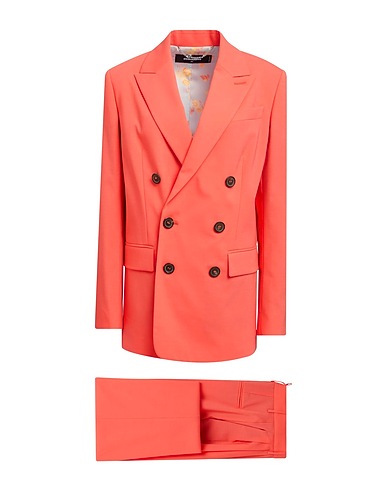 DSQUARED2 Suit Salmon pink 54% Polyester, 44% Virgin Wool, 2% Elastane