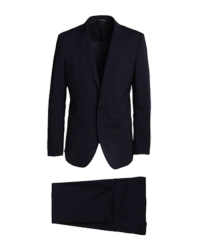 DOLCE&GABBANA Suits Midnight blue 98% Virgin Wool, 2% Elastane