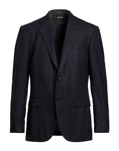 ZEGNA Blazer Midnight blue 91% Wool, 7% Silk, 2% Elastane