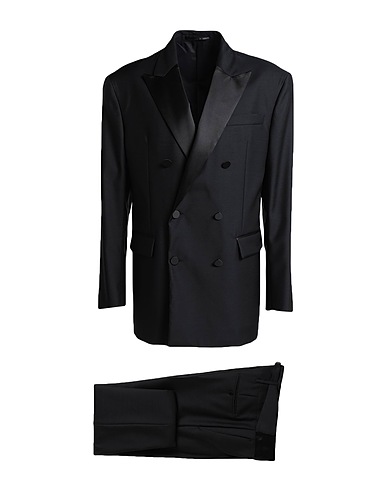 DSQUARED2 Suits Black 65% Virgin Wool, 35% Silk