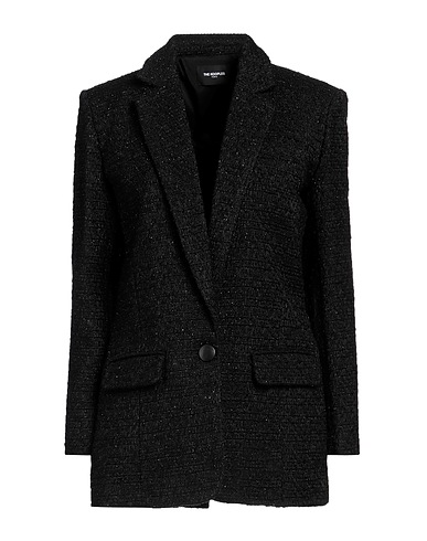 THE KOOPLES Jackett Schwarz 35% Acryl, 24% Polyester, 14% Wolle, 14% Andere Fasern, 13% Baumwolle