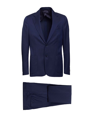 LARDINI Suits Blue 100% Wool