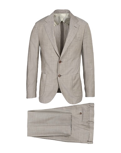 LARDINI Suits Sage green 100% Wool, Viscose