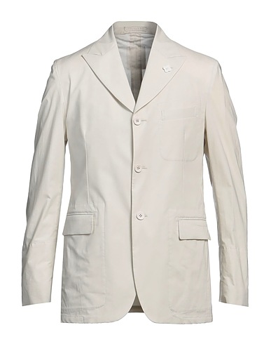 LARDINI Blazer Cream 97% Cotton, 3% Elastane