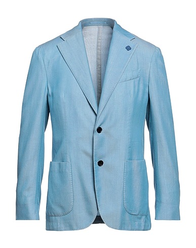 LARDINI Blazer Blu chiaro 53% Tencel™, 47% Lana