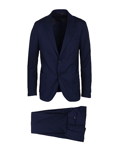 LARDINI Suits Midnight blue 93% Wool, 5% Silk, 2% Elastane