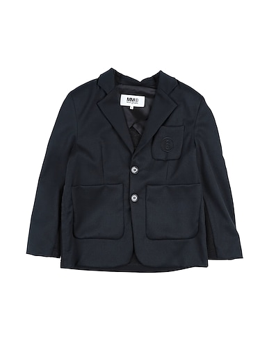 MM6 MAISON MARGIELA Blazer Black 54% Polyester, 44% Wool, 2% Elastane, Cotton